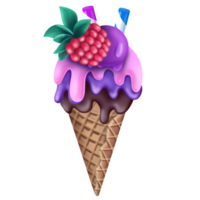 ilustración de cono de helado