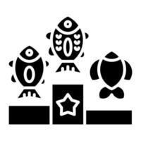 Fishing Competition Glyph Icon vector