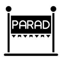 Parade Glyph Icon vector