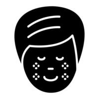 Freckles Glyph Icon vector