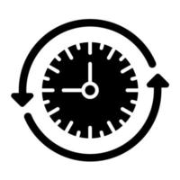 Sustainable Routine Glyph Icon vector