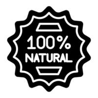 icono de glifo natural vector