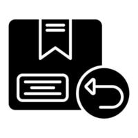 Logistic Replacement Glyph Icon vector