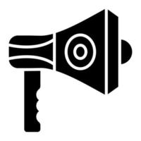 Loudspeaker Glyph Icon vector