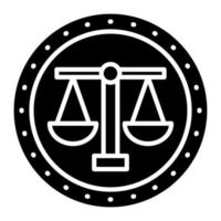 Bar Association Glyph Icon vector