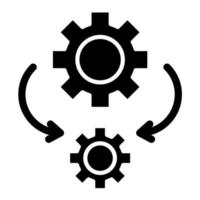 Automation Glyph Icon vector