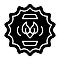 Organic Glyph Icon vector