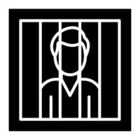 Punishment Glyph Icon vector