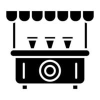 Drinks Stall Glyph Icon vector