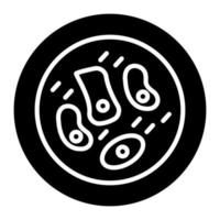 Skin Cell Glyph Icon vector