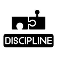 Discipline Glyph Icon vector