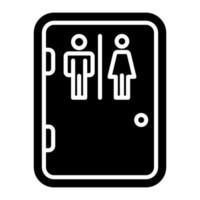 Toilet Glyph Icon vector