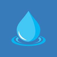 Water drop logo template vector