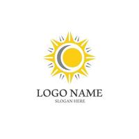 Sun vector illustration icon logo