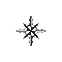 Compass logo template vector icon