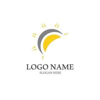 Sun vector illustration icon logo