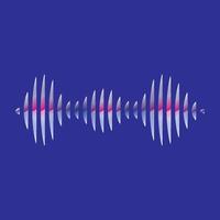 Sound waves vector illustration design