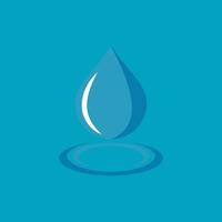 Water drop logo template vector