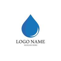 Water drop logo template vector