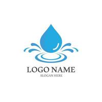 Water drop logo template vector