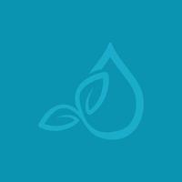 Water drop logo template vector