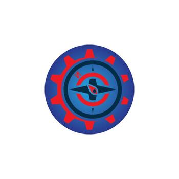 Compass logo template vector icon