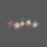 Sound waves vector illustration design