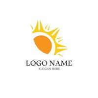 Sun vector illustration icon logo