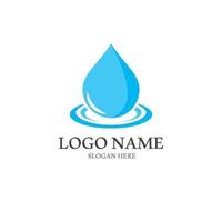 Water drop logo template vector