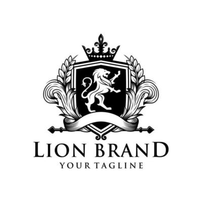 Heraldry Lion Brand Logo 16277777 Vector Art at Vecteezy