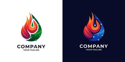 escudo contra incendios, icono del logotipo de petróleo, gas y energía vector