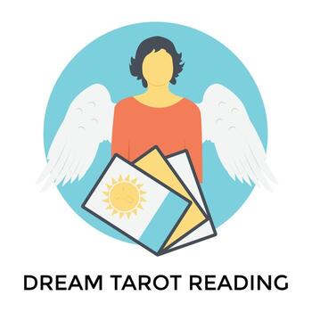 Tarot Card Reader vector