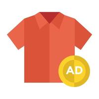 Trendy Shirt Advertisement vector