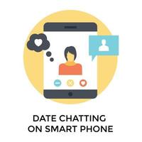 Trendy Smart Dating vector