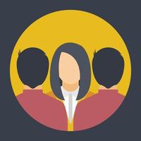 Trendy Group Discussion vector
