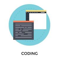 Trendy Coding Concepts vector