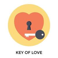 Trendy Love Lock vector