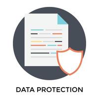 Trendy Data Protection vector