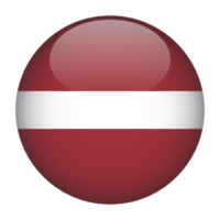 Latvia 3D Rounded Flag with Transparent Background png