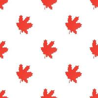 Red maple leaf pattern seamless vector