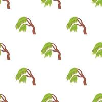 Weeping willow pattern seamless vector