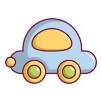 Toy car icon, cartoon style vector