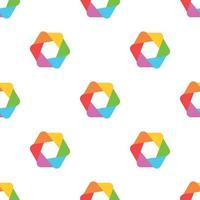 Multicolored abstract circle pattern seamless vector