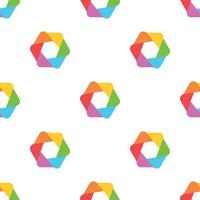 Multicolored abstract circle pattern seamless vector