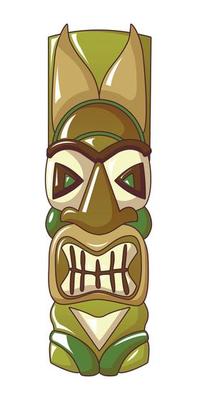 Scary idol icon, cartoon style