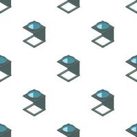 Magnifying glass pattern seamless vector