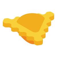 Dough ravioli icon isometric vector. Food cuisine vector