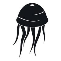 Jellyfish icon, simple style vector