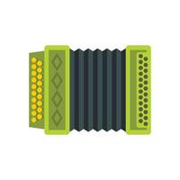 Accordion icon, flat style vector