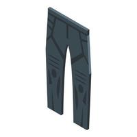 icono de pantalones de jinete vector isométrico. equipo de bicicleta